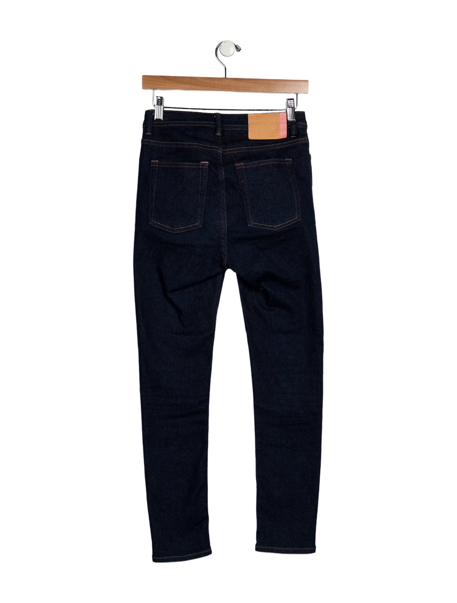 Acne Studios Blå Konst Mid-Rise Skinny Leg Jeans