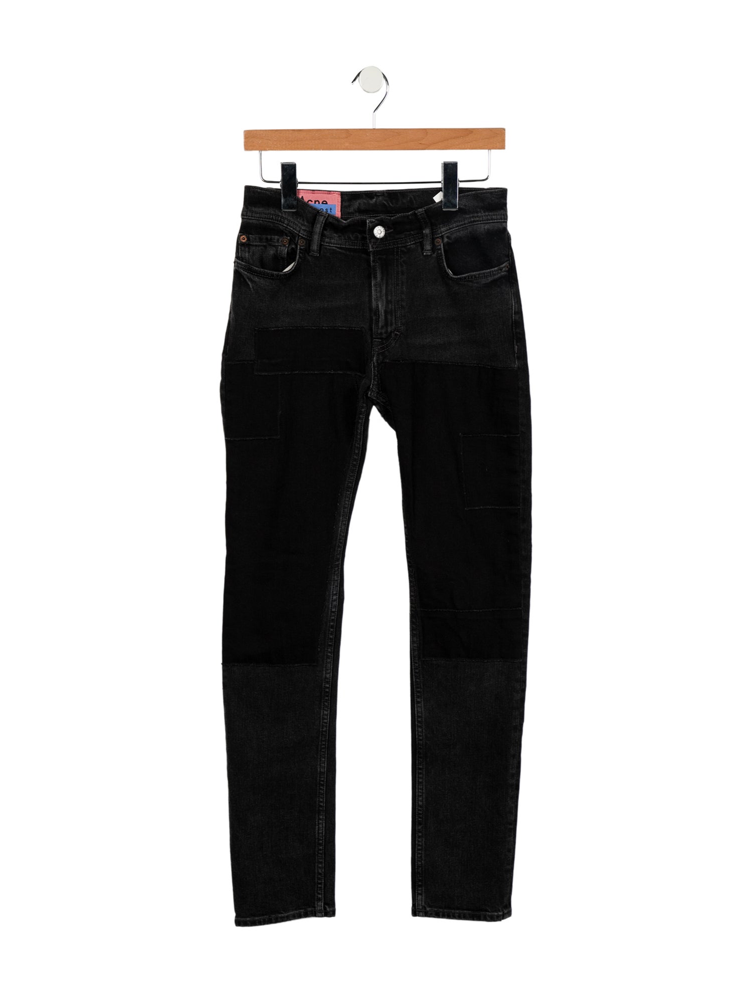 Acne Studios Blå Konst Mid-Rise Straight Leg Jeans