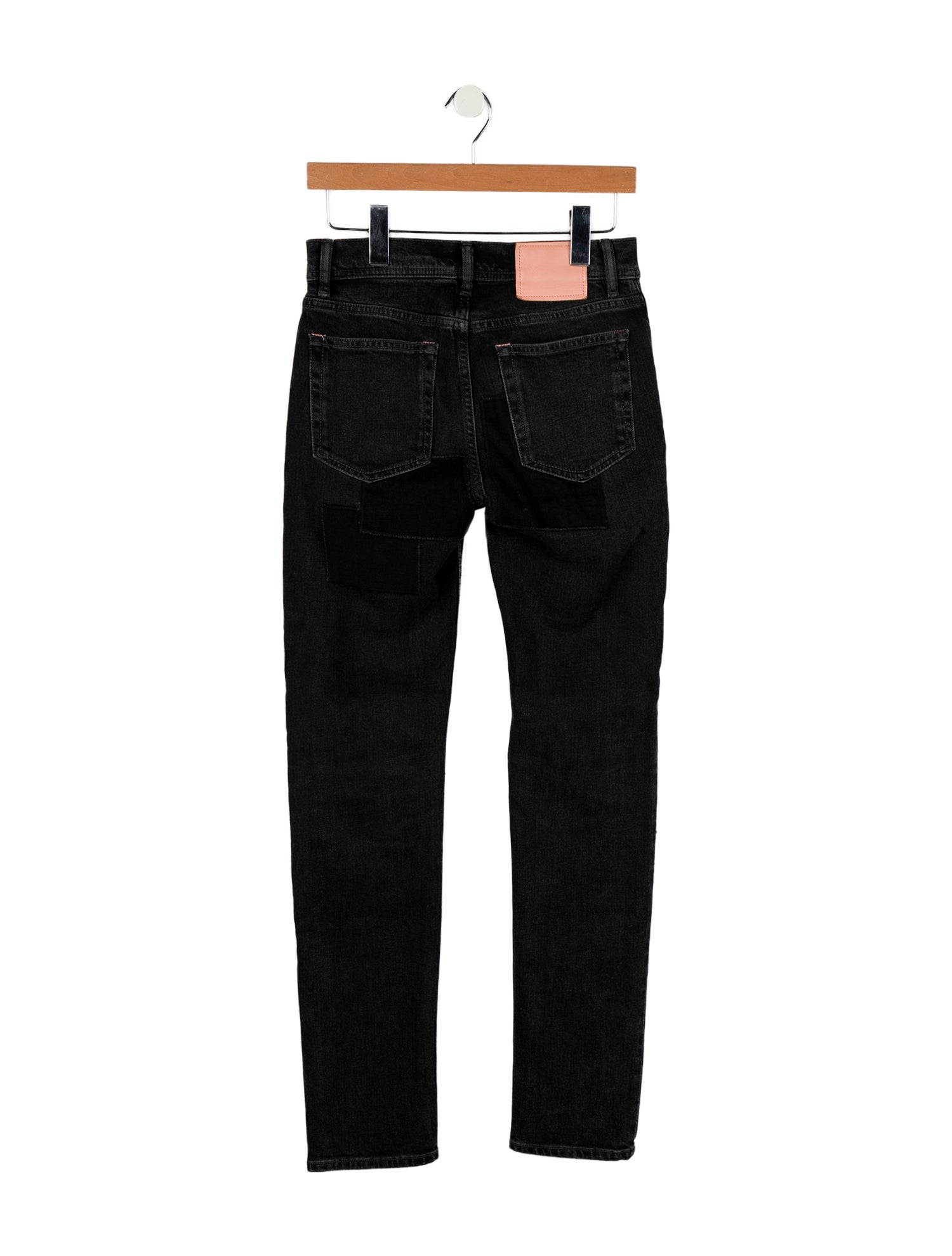 Acne Studios Blå Konst Mid-Rise Straight Leg Jeans