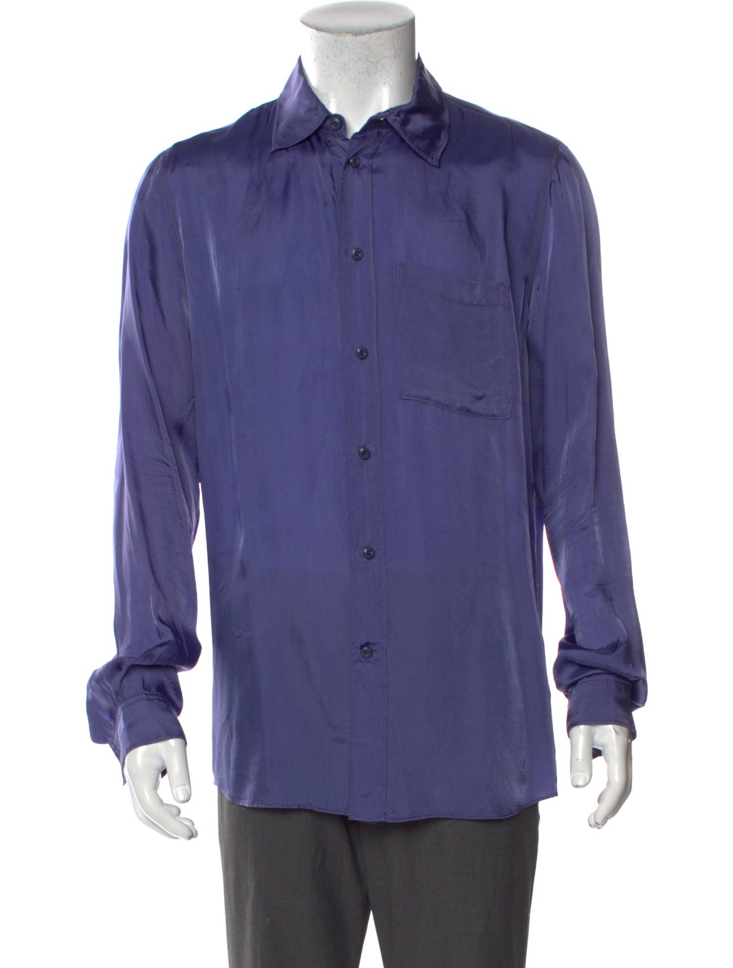 Acne Studios Blå Konst Long Sleeve Dress Shirt