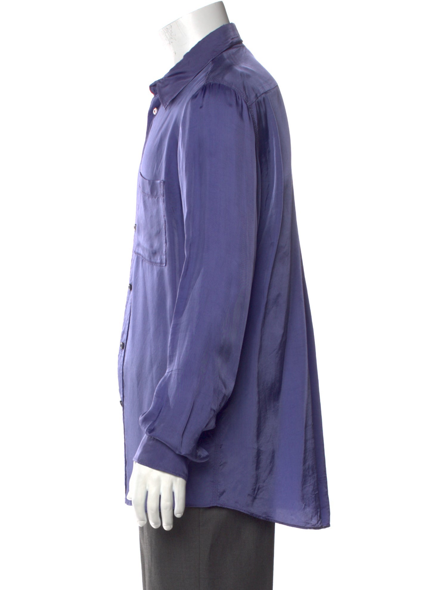 Acne Studios Blå Konst Long Sleeve Dress Shirt