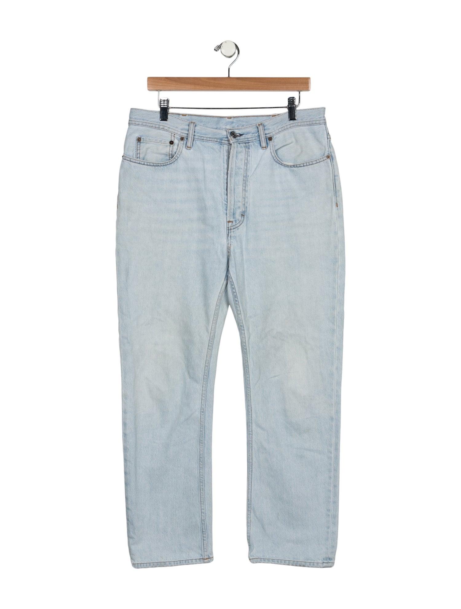 Acne Studios Blå Konst High-Rise Straight Leg Jeans