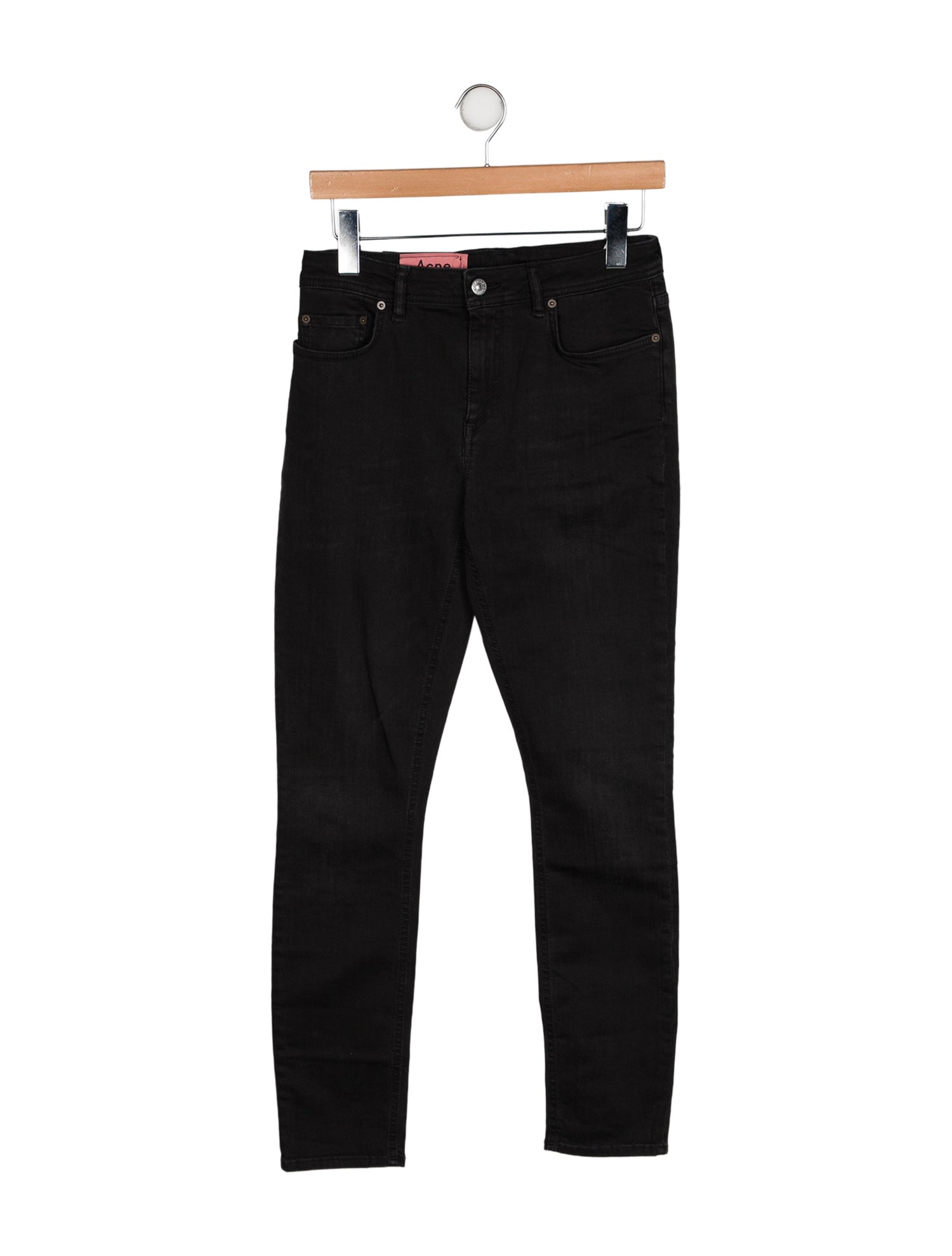 Acne Studios Blå Konst Mid-Rise Skinny Leg Jeans