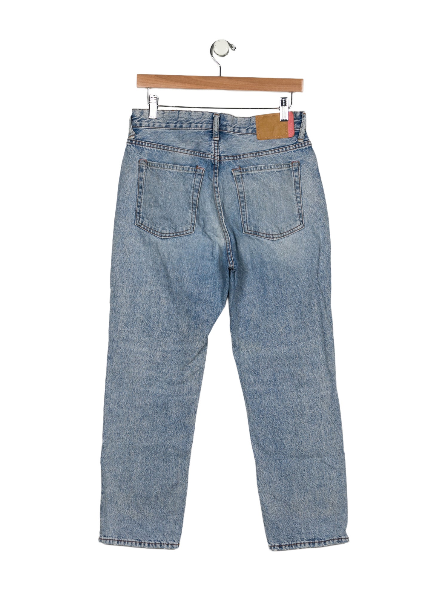 Acne Studios Blå Konst High-Rise Straight Leg Jeans