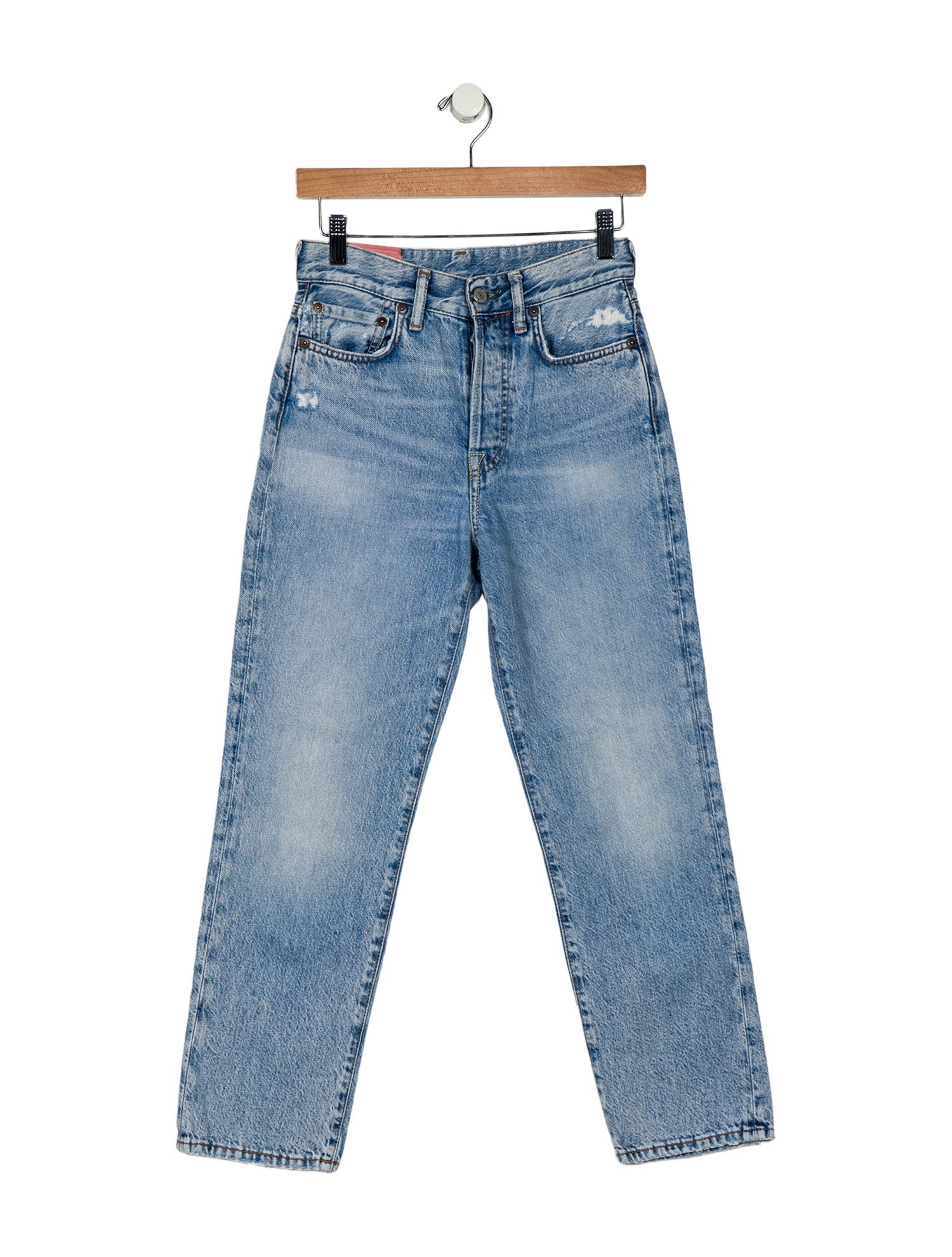 Acne Studios Blå Konst High-Rise Straight Leg Jeans