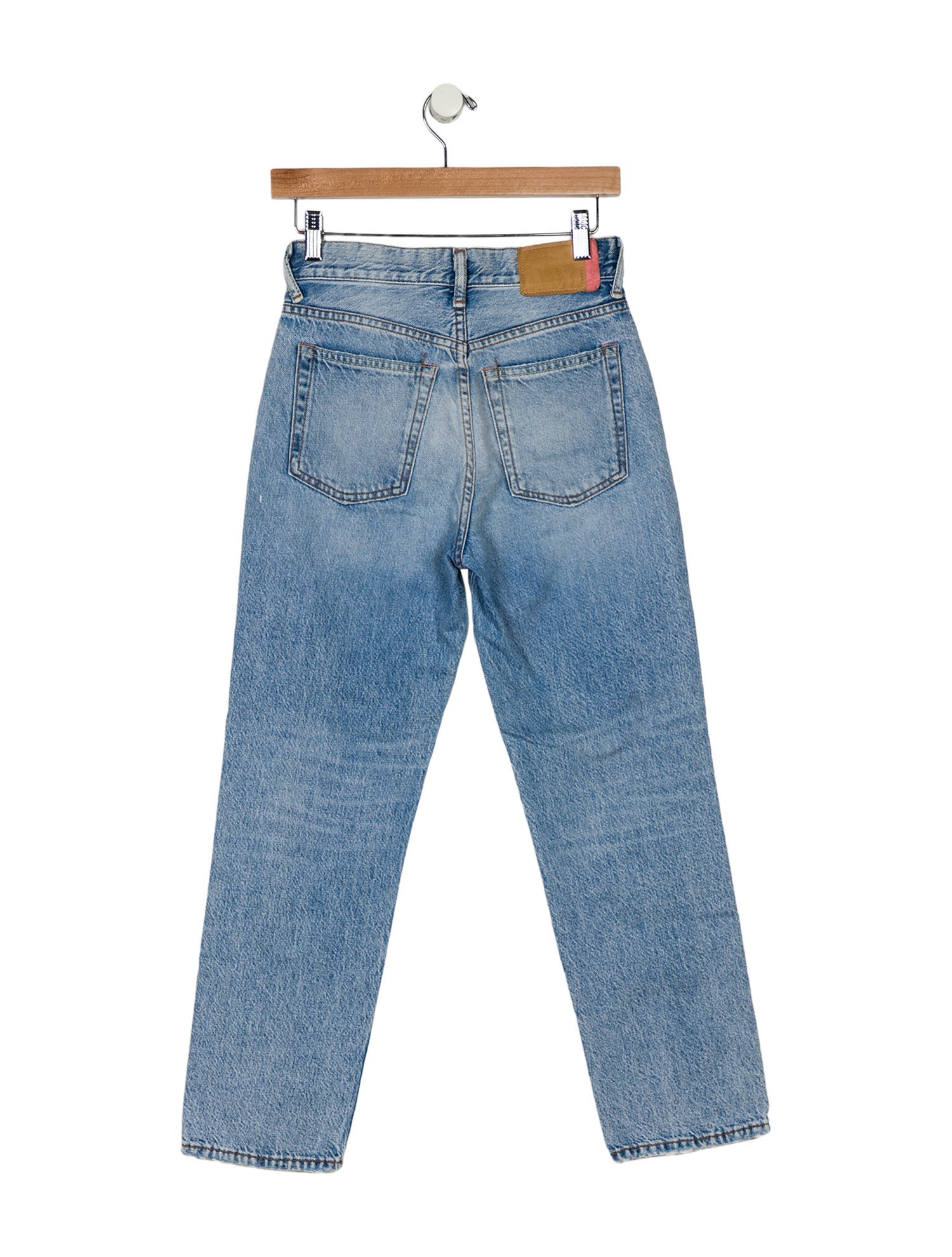 Acne Studios Blå Konst High-Rise Straight Leg Jeans