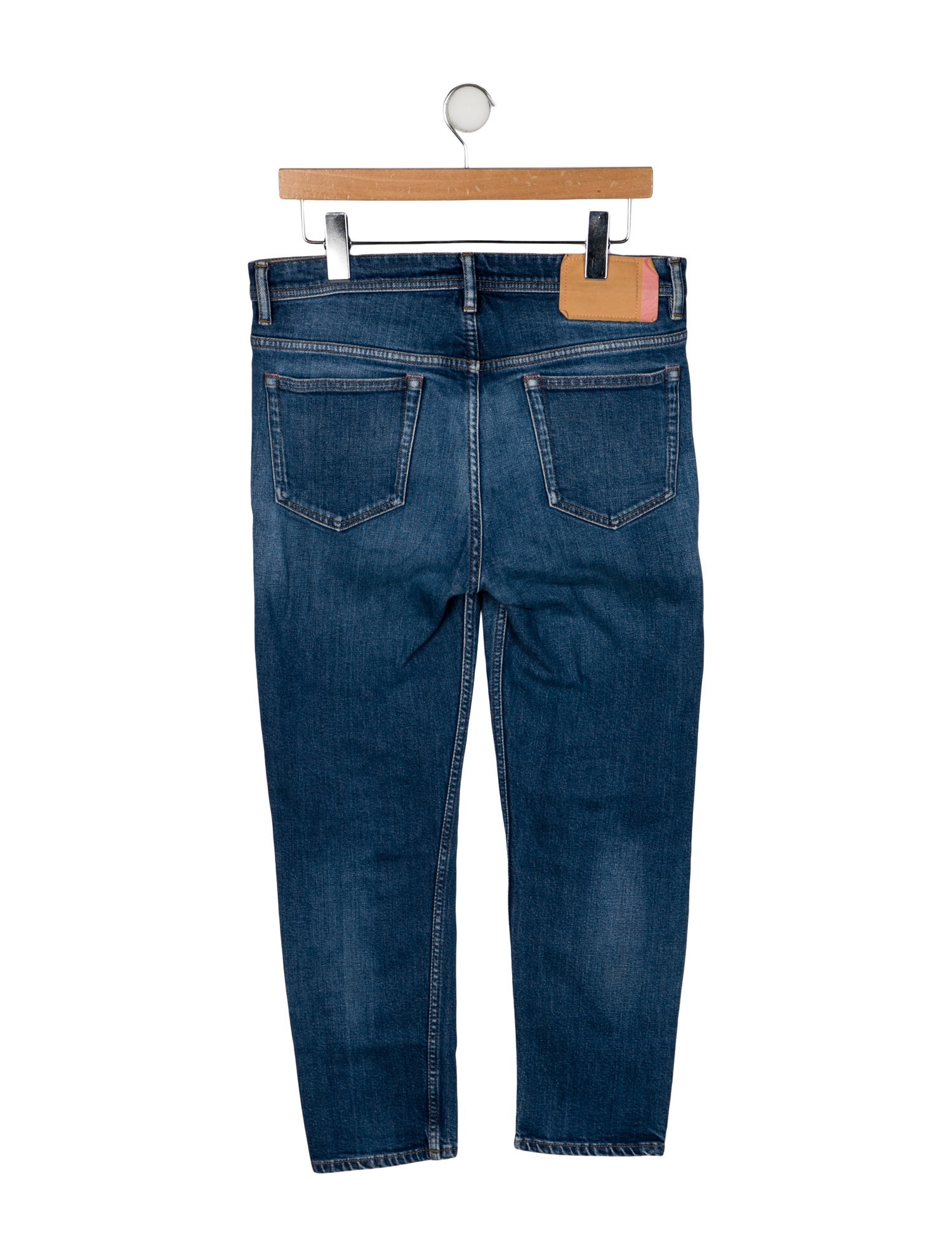 Acne Studios Blå Konst Mid-Rise Skinny Leg Jeans