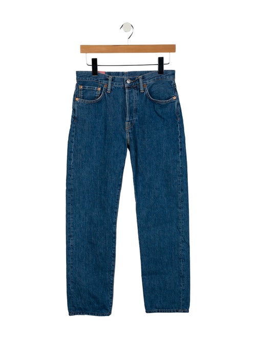 Acne Studios Blå Konst Mid-Rise Straight Leg Jeans