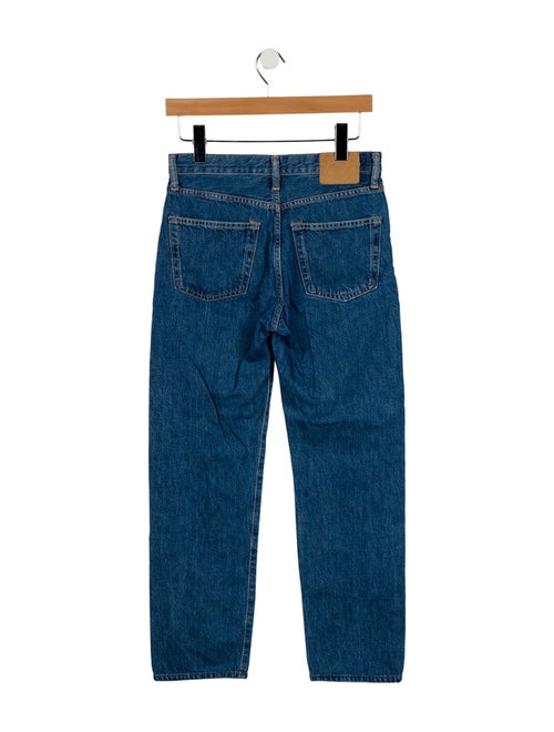 Acne Studios Blå Konst Mid-Rise Straight Leg Jeans