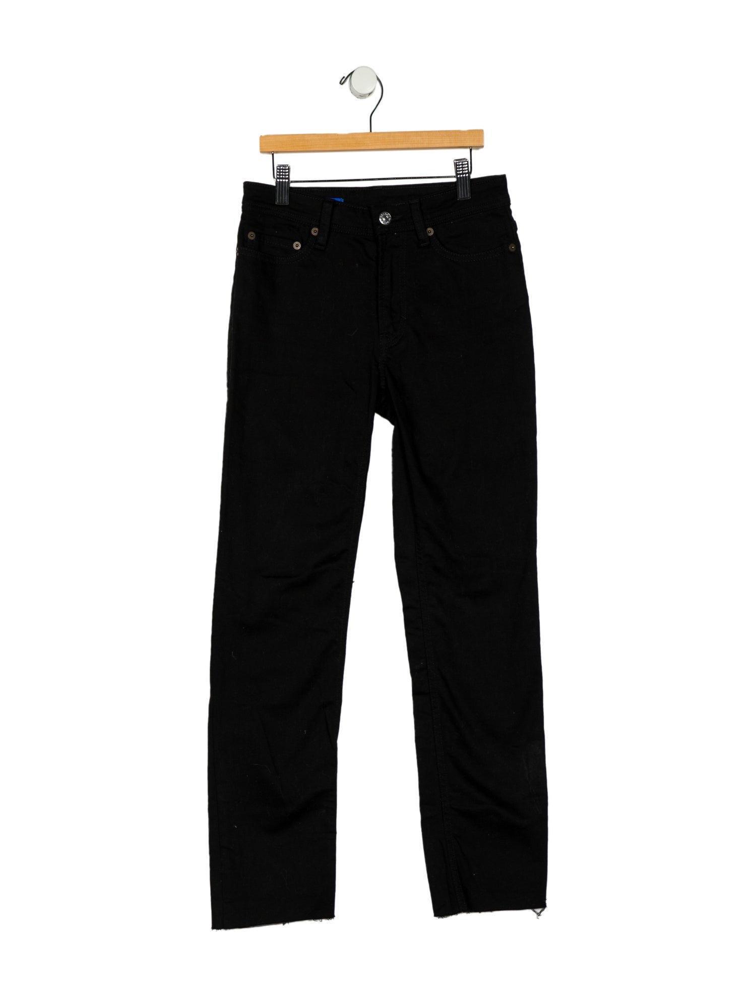 Acne Studios Blå Konst Mid-Rise Straight Leg Jeans