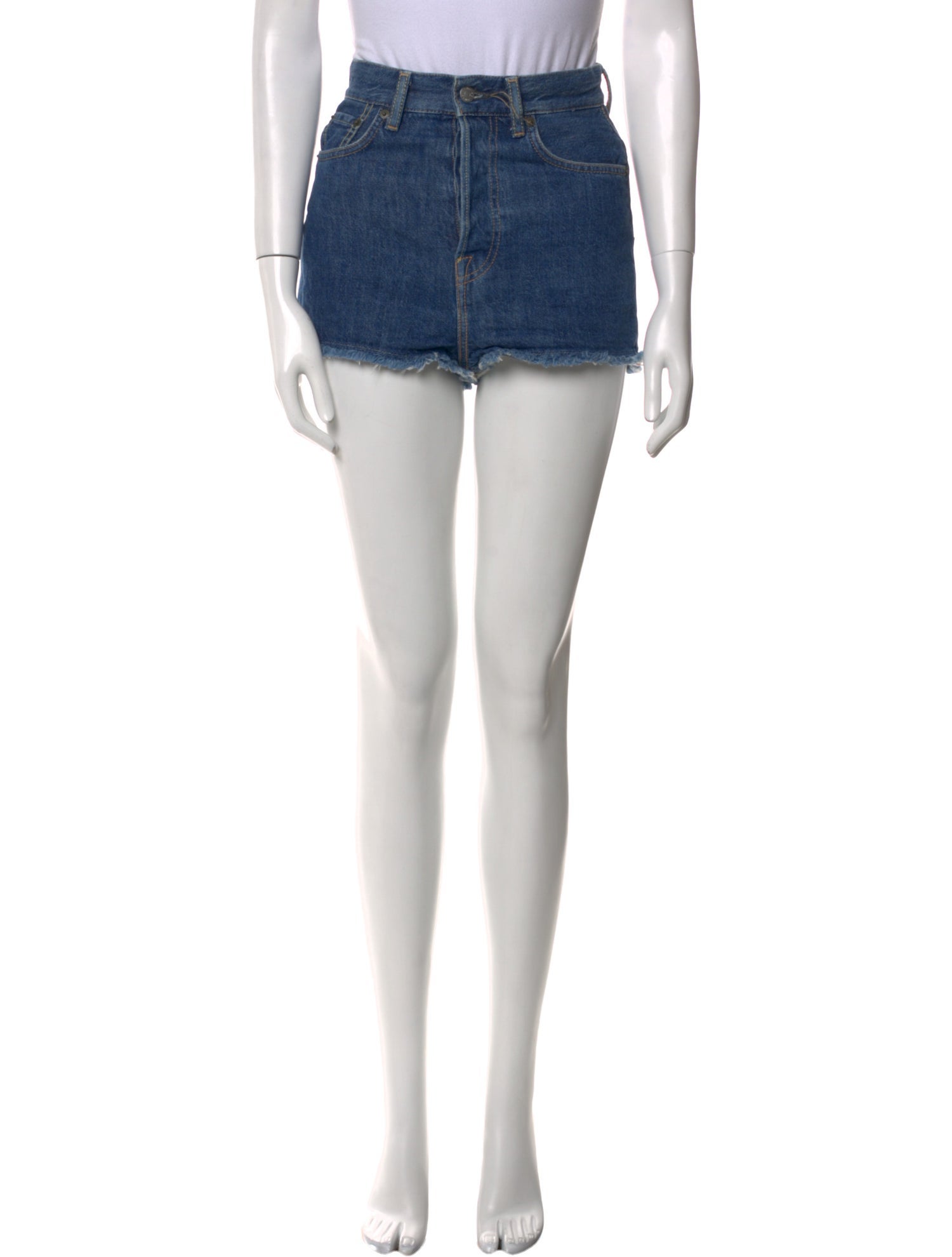 Acne Studios Blå Konst Mini Shorts