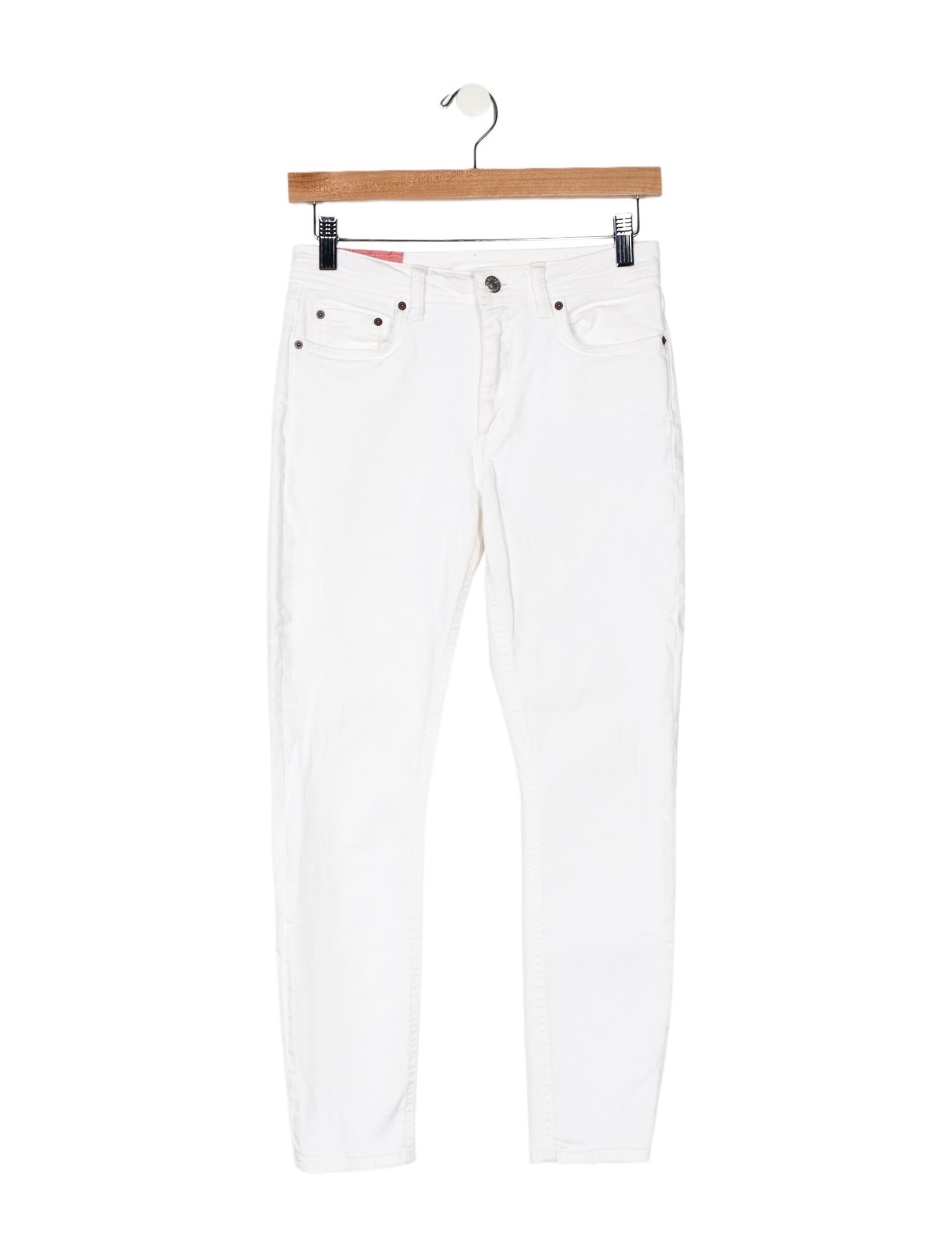 Acne Studios Blå Konst Mid-Rise Skinny Leg Jeans