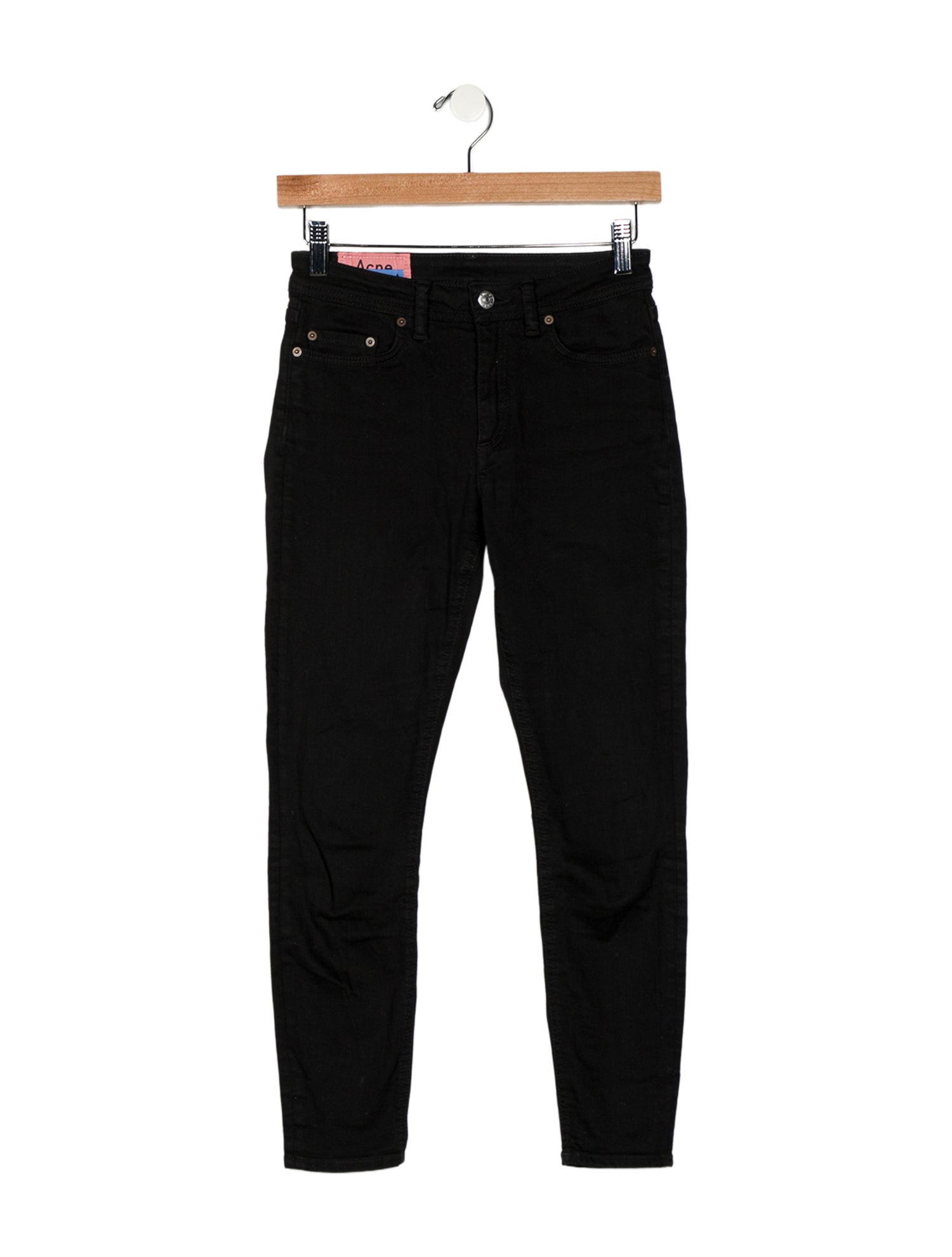 Acne Studios Blå Konst Mid-Rise Skinny Leg Jeans