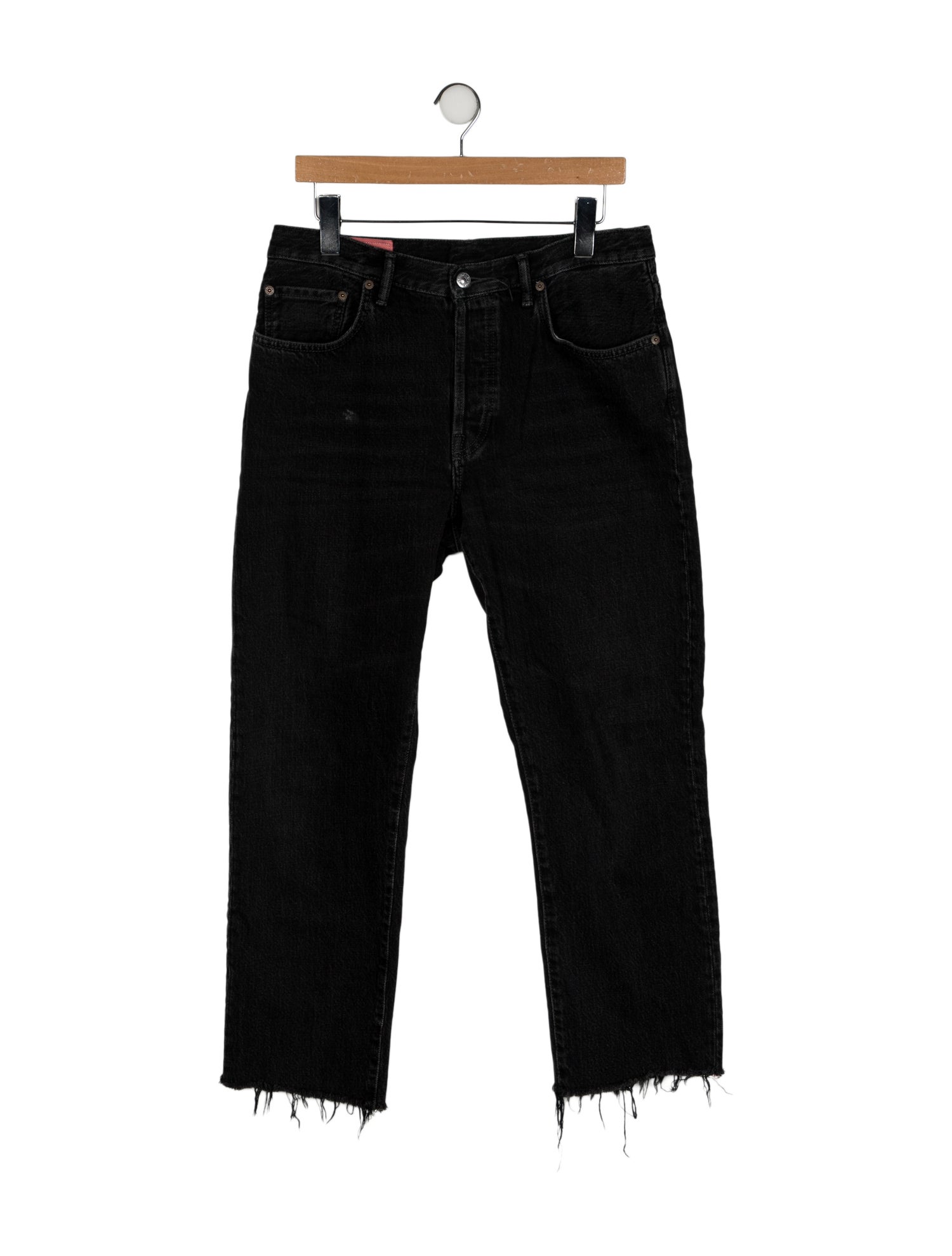 Acne Studios Blå Konst Mid-Rise Straight Leg Jeans