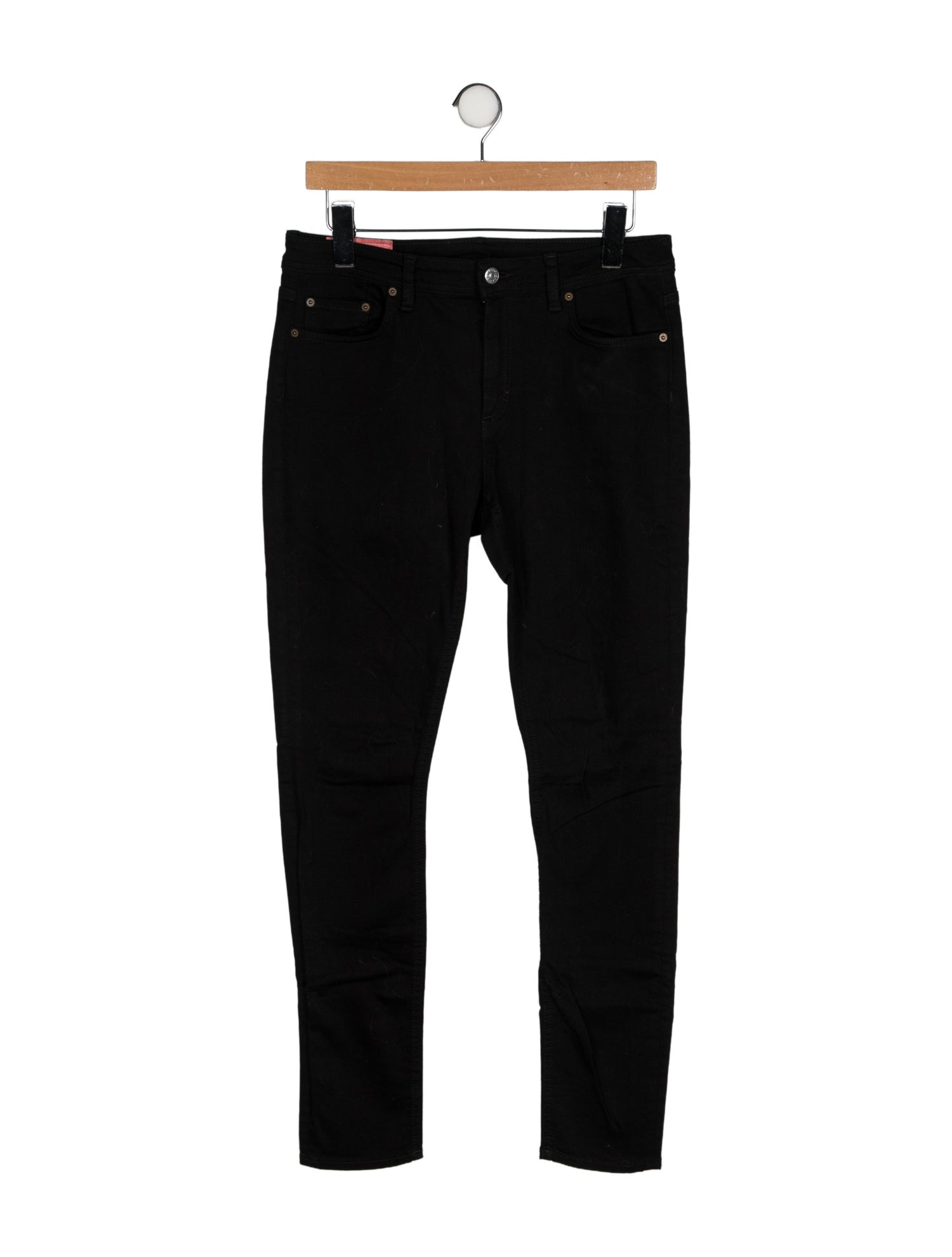 Acne Studios Blå Konst Mid-Rise Skinny Leg Jeans