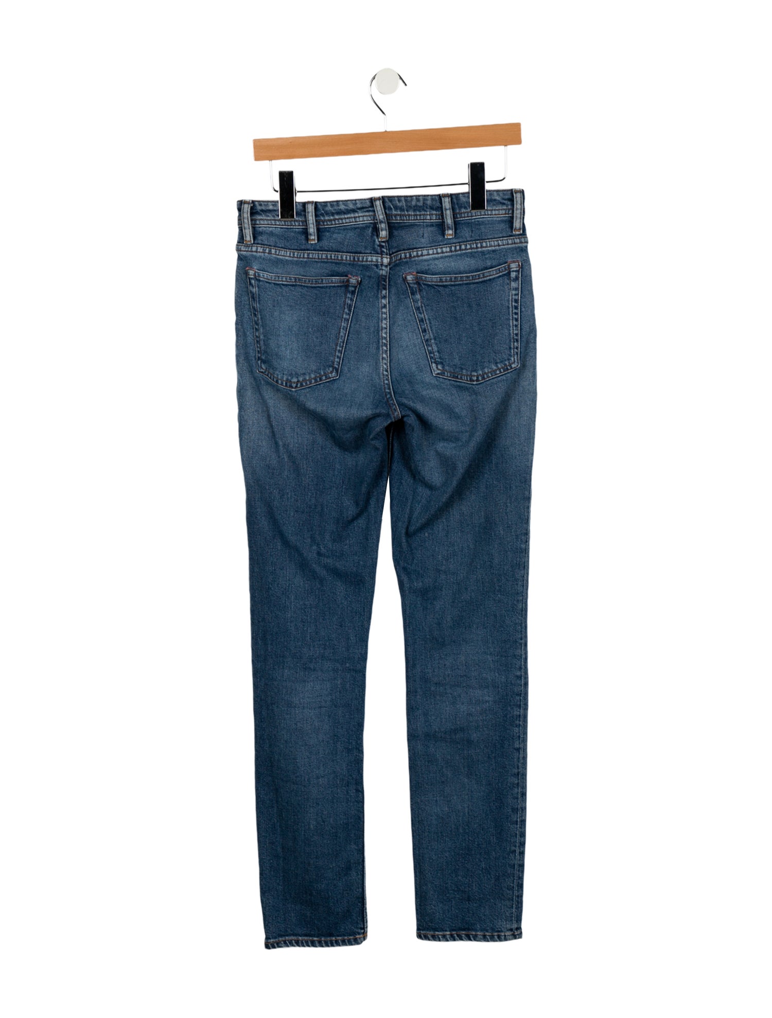 Acne Studios Blå Konst Mid-Rise Skinny Leg Jeans