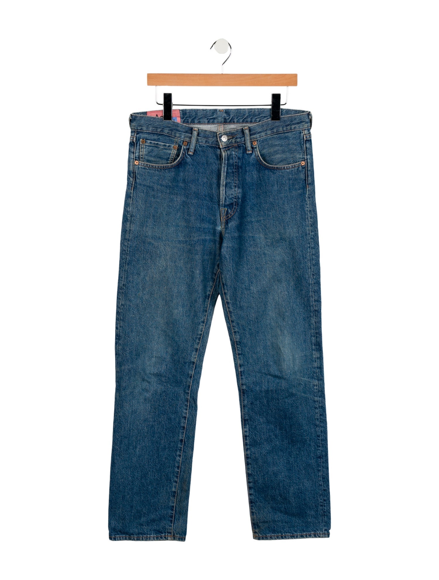 Acne Studios Blå Konst Straight-Leg Jeans
