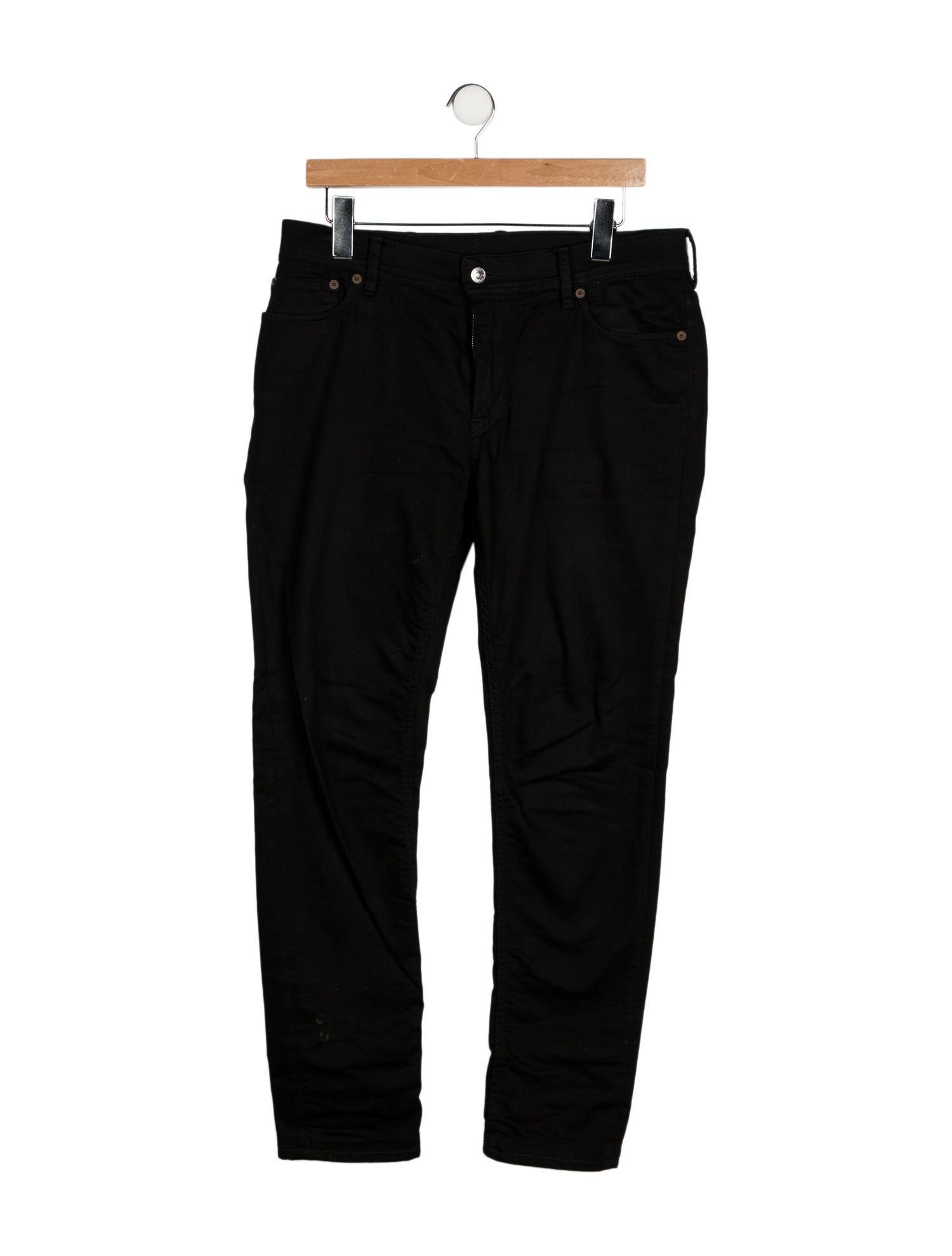 Acne Studios Blå Konst Mid-Rise Straight Leg Jeans