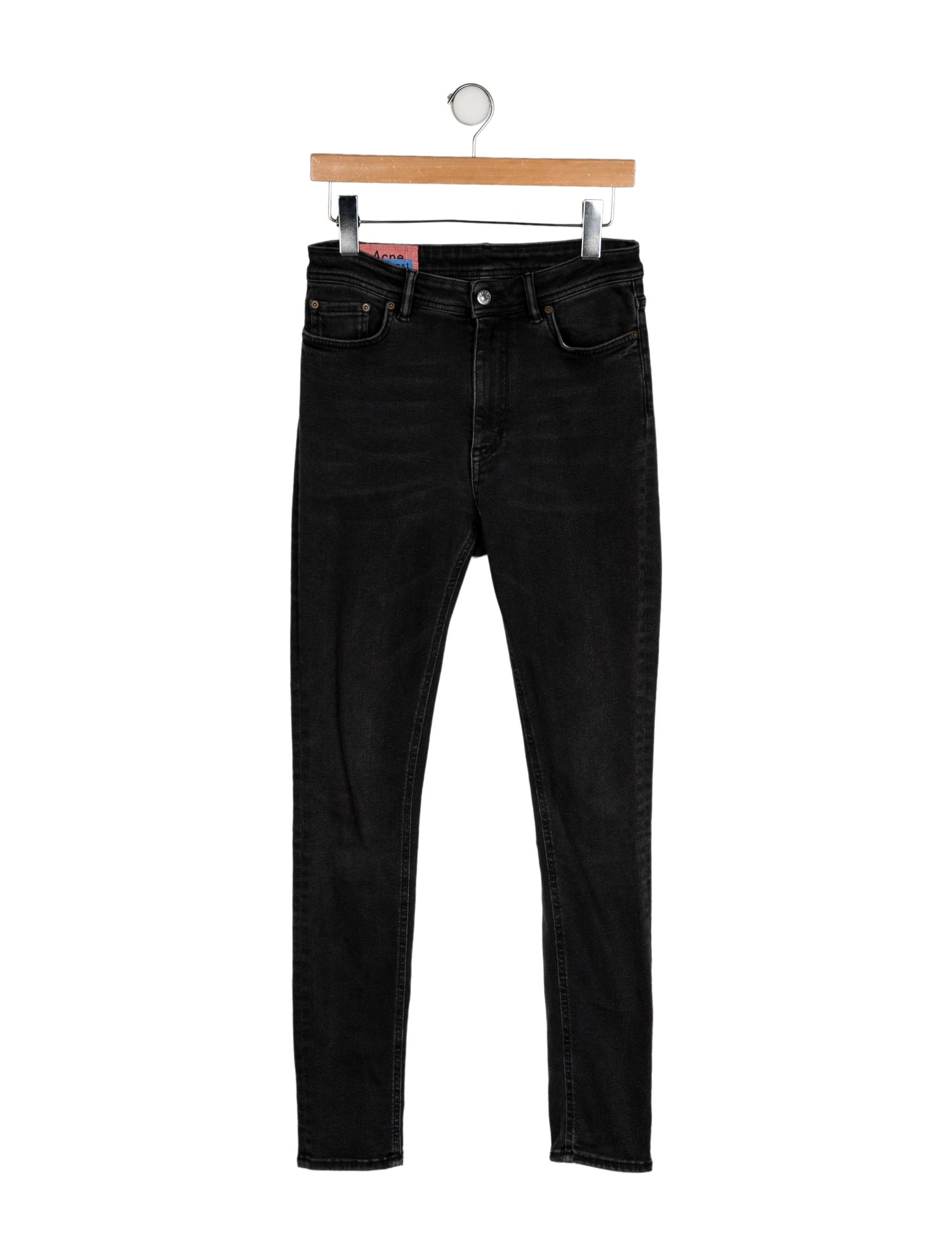 Acne Studios Blå Konst Mid-Rise Skinny Leg Jeans