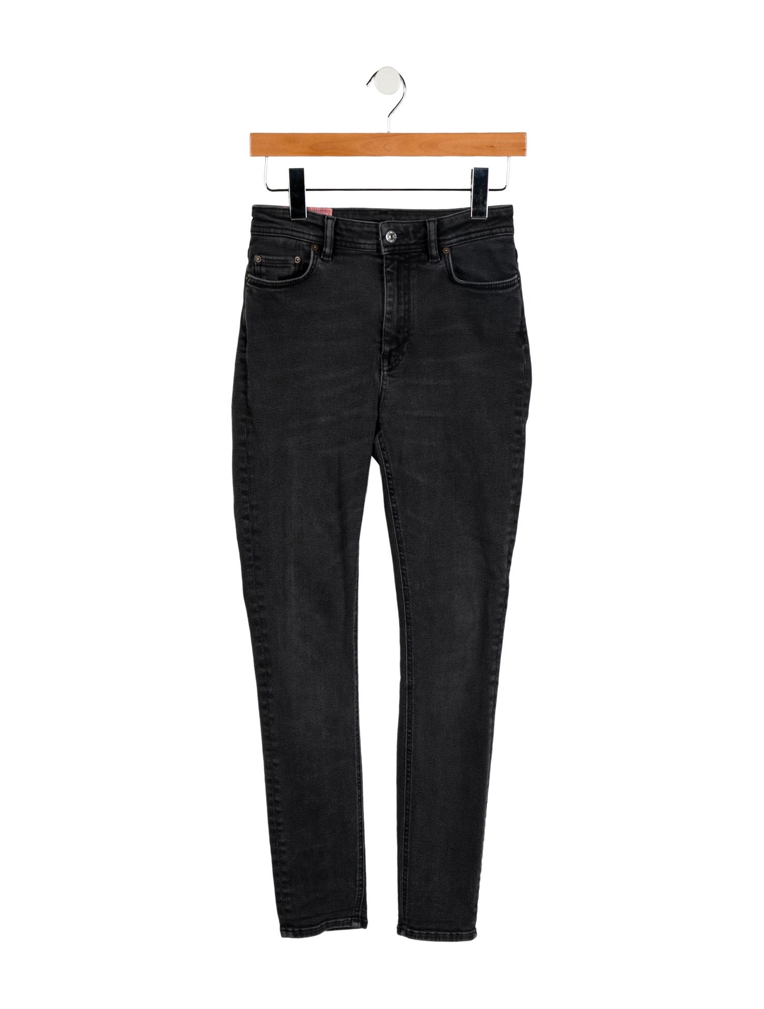 Acne Studios Blå Konst Mid-Rise Skinny Leg Jeans
