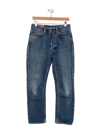 Acne Studios Blå Konst High-Rise Straight Leg Jeans
