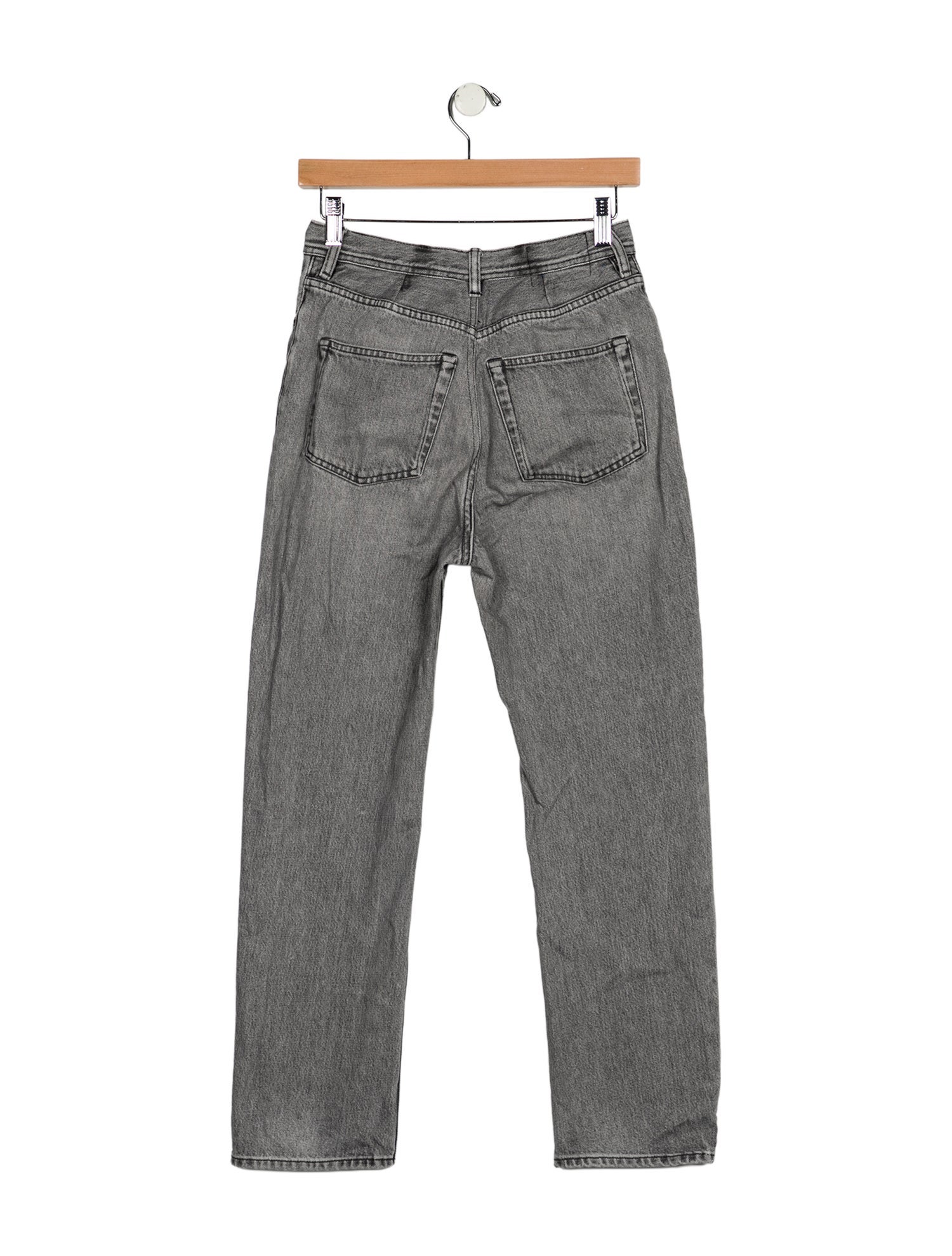 Acne Studios Blå Konst Mid-Rise Straight Leg Jeans