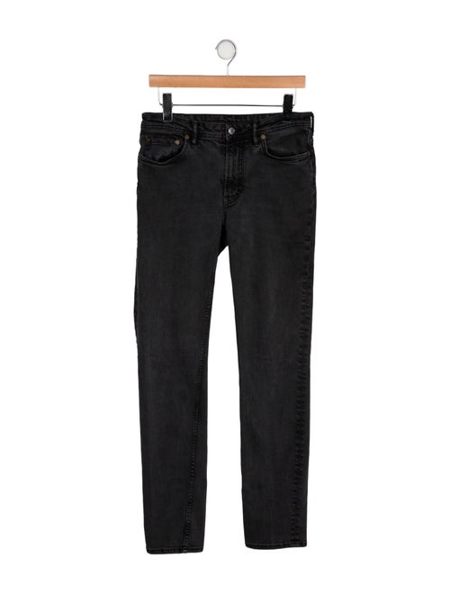 Acne Studios Blå Konst Mid-Rise Straight Leg Jeans