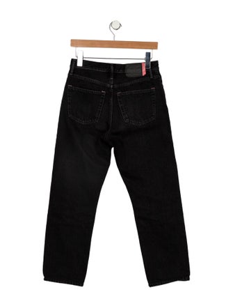 Acne Studios Blå Konst Mid-Rise Straight Leg Jeans