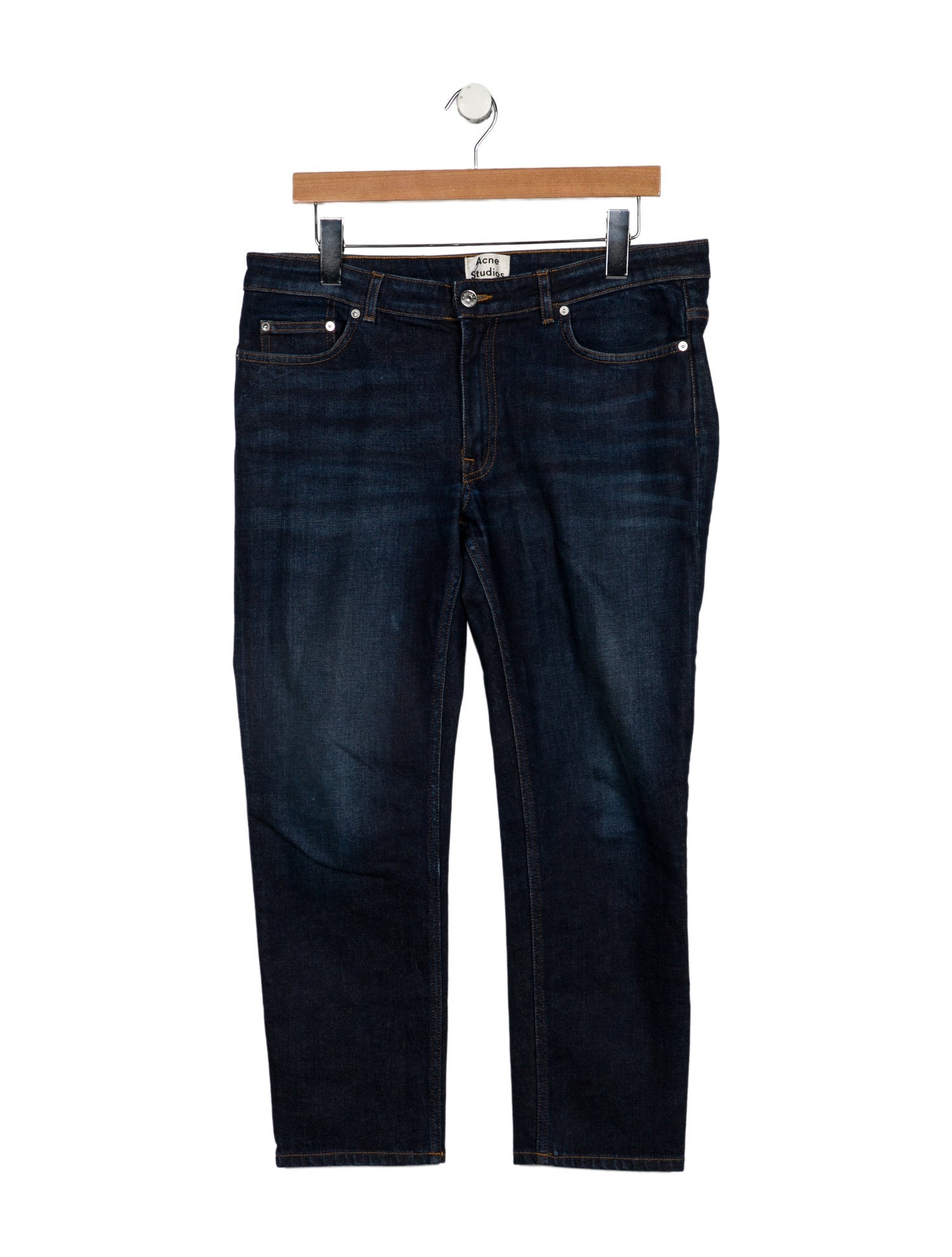 Acne Studios Mid-Rise Straight Leg Jeans