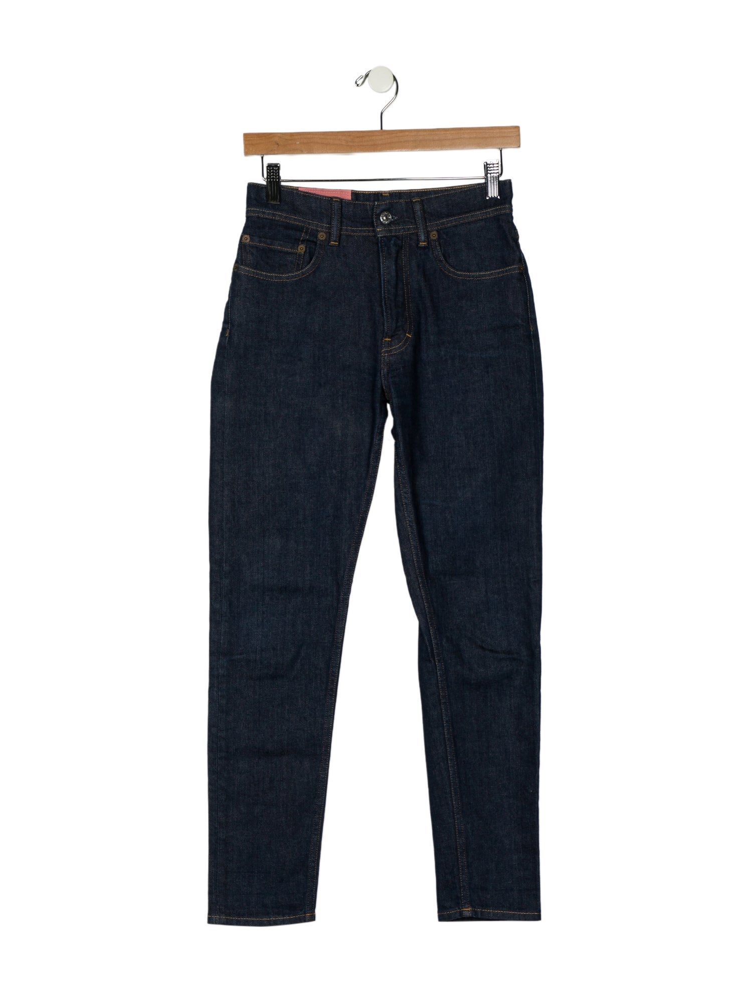 Acne Studios Blå Konst Mid-Rise Skinny Leg Jeans