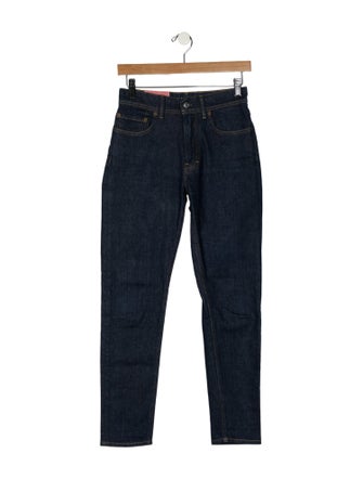 Acne Studios Blå Konst Mid-Rise Skinny Leg Jeans