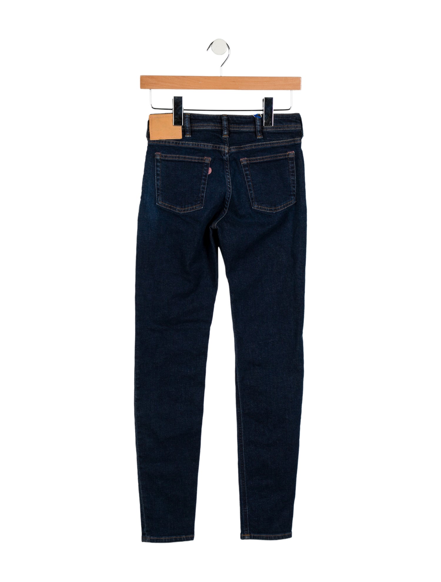Acne Studios Blå Konst Mid-Rise Skinny Leg Jeans w/ Tags