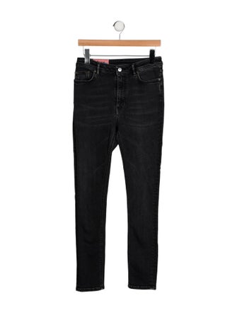 Acne Studios Blå Konst Mid-Rise Skinny Leg Jeans