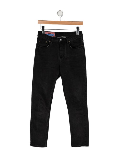Acne Studios Blå Konst Mid-Rise Straight Leg Jeans