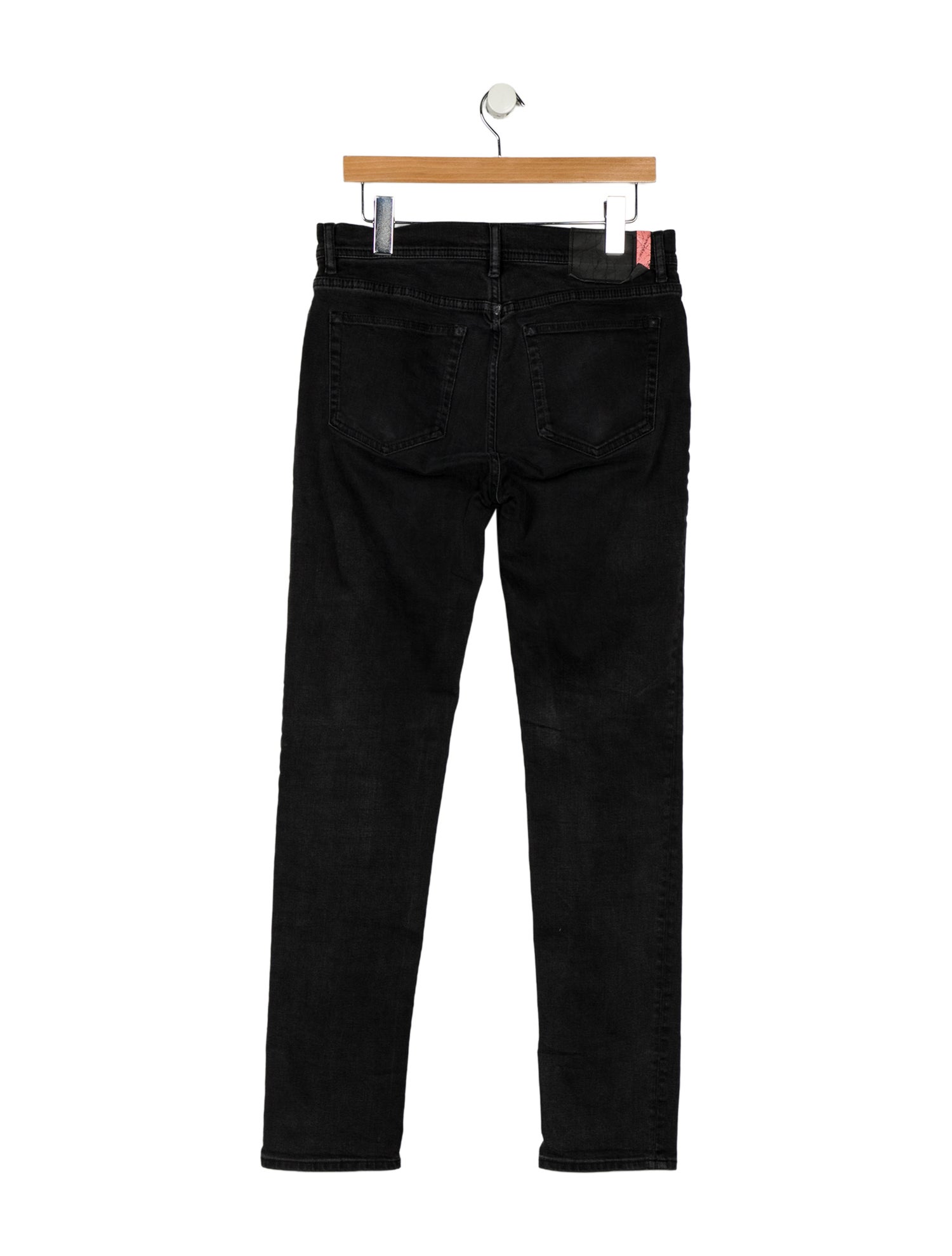 Acne Studios Blå Konst Mid-Rise Straight Leg Jeans