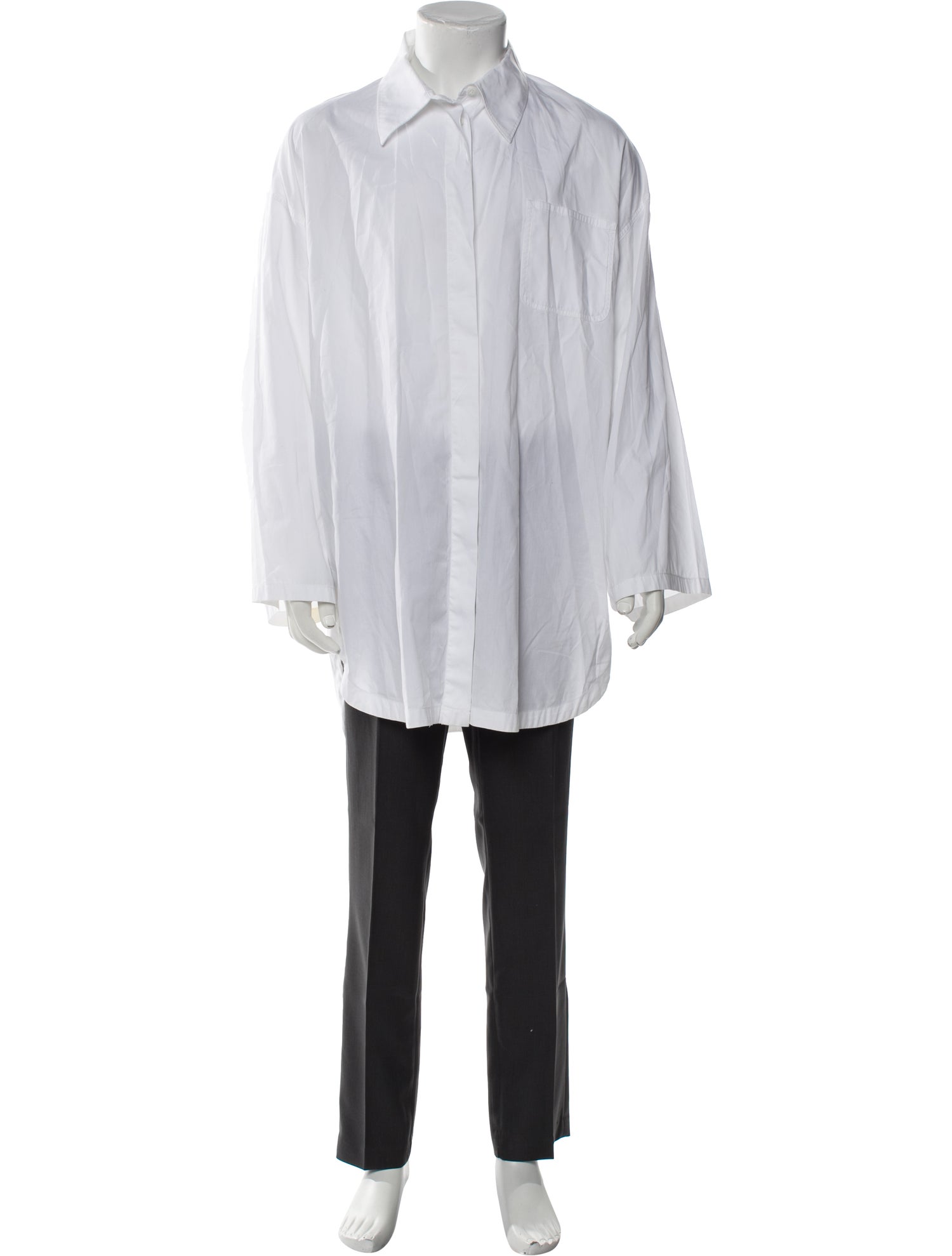 Acne Studios Blå Konst Striped Long Sleeve Dress Shirt