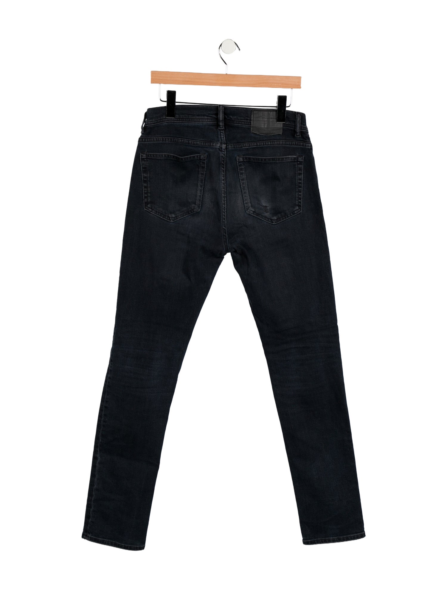 Acne Studios Blå Konst Mid-Rise Straight Leg Jeans