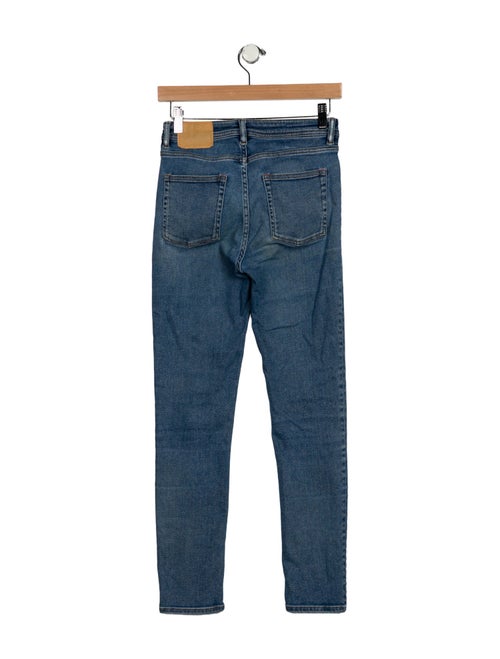Acne Studios Blå Konst Mid-Rise Skinny Leg Jeans