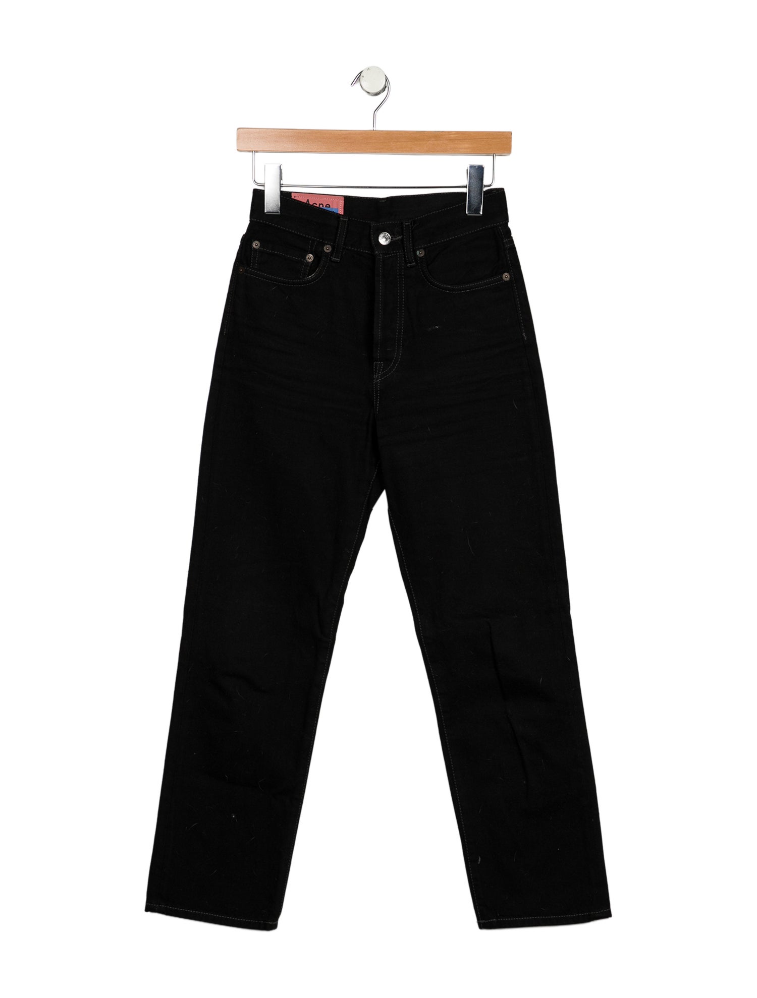 Acne Studios Blå Konst High-Rise Straight Leg Jeans