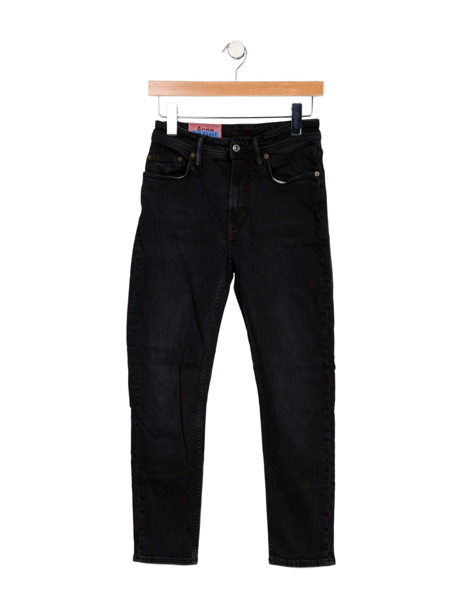 Acne Studios Blå Konst Mid-Rise Skinny Leg Jeans
