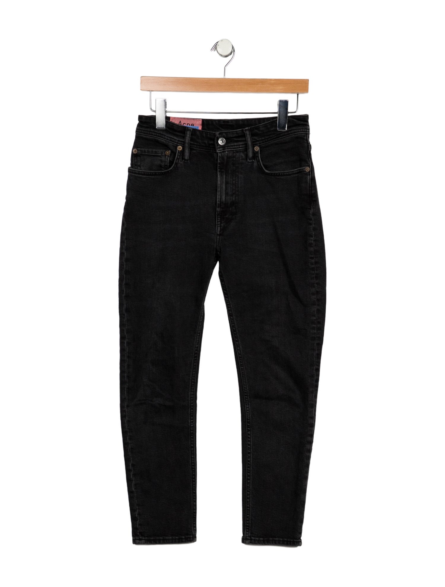 Acne Studios Blå Konst Mid-Rise Skinny Leg Jeans