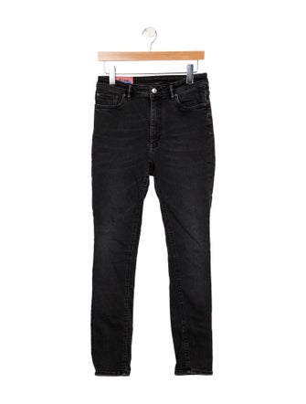 Acne Studios Blå Konst Mid-Rise Skinny Leg Jeans