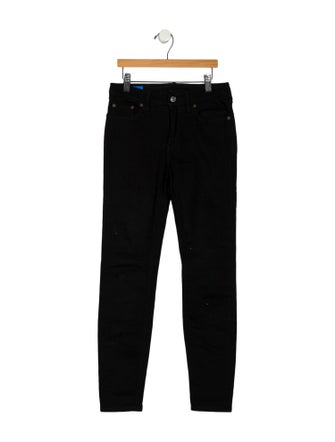 Acne Studios Blå Konst Mid-Rise Straight Leg Jeans