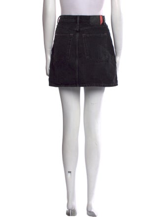 Acne Studios Blå Konst Raw-Edge Trim Mini Skirt