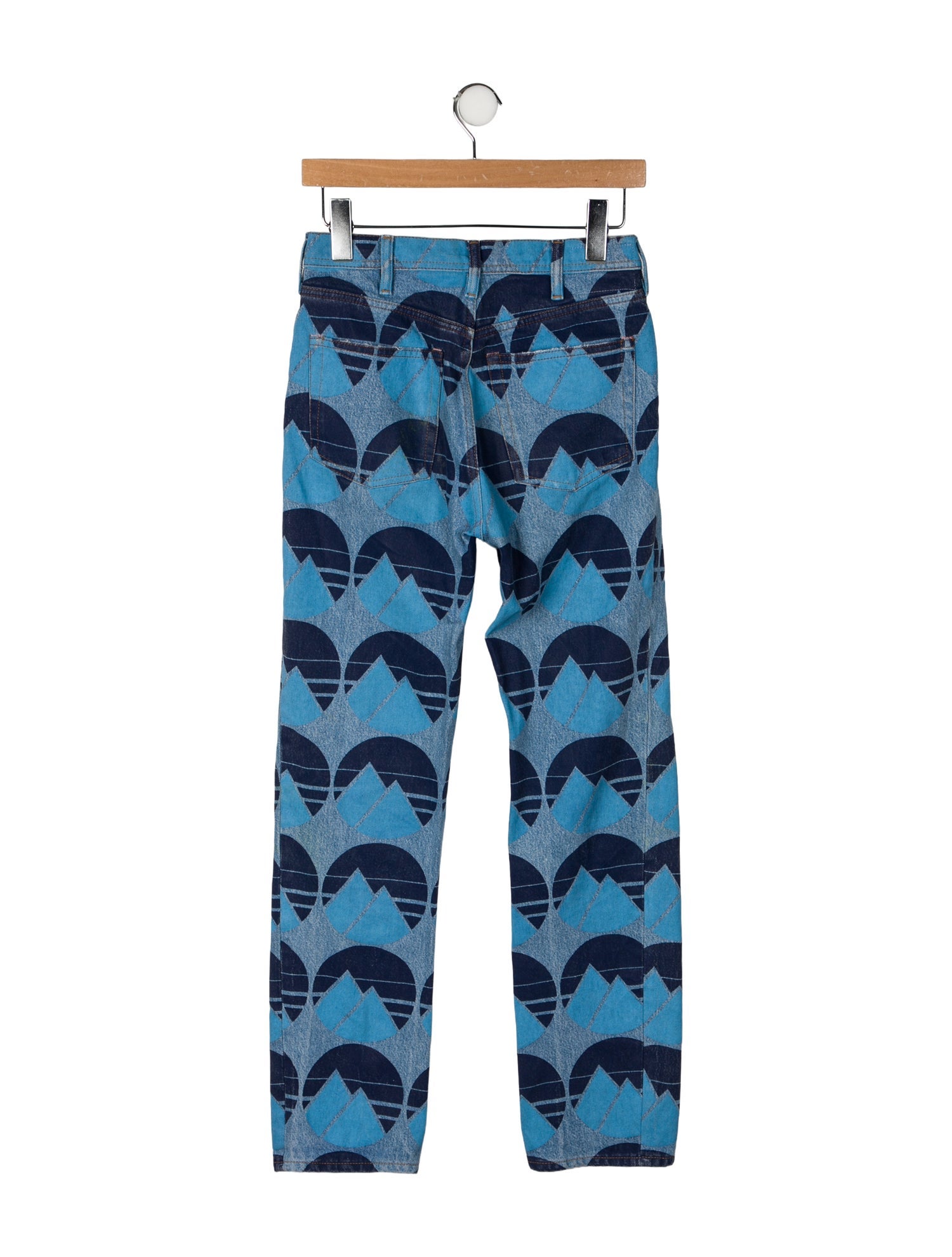 Acne Studios Blå Konst Mid-Rise Straight Leg Jeans