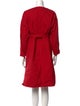 Acne Studios Blå Konst Bateau Neckline Knee-Length Dress