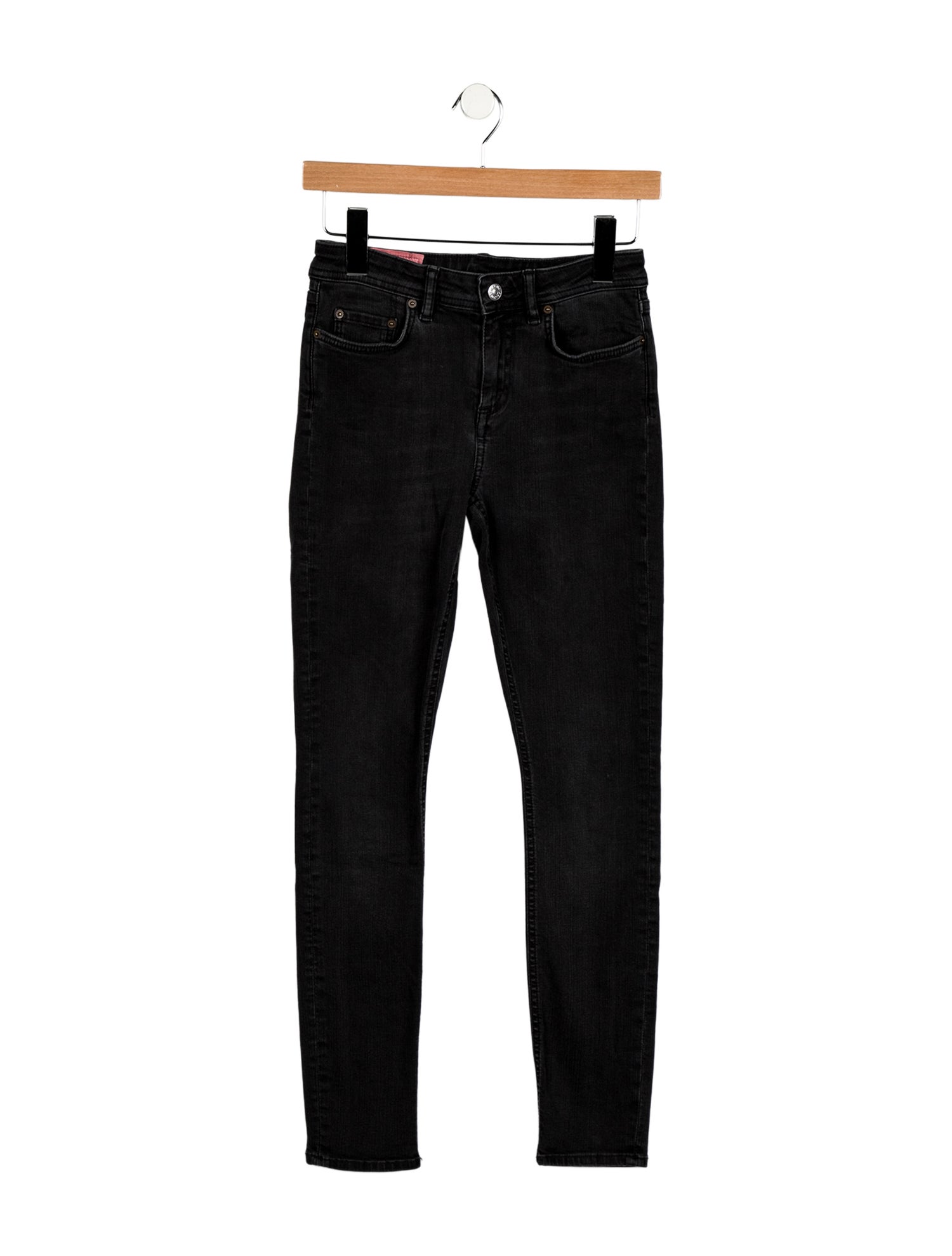 Acne Studios Blå Konst Mid-Rise Skinny Leg Jeans