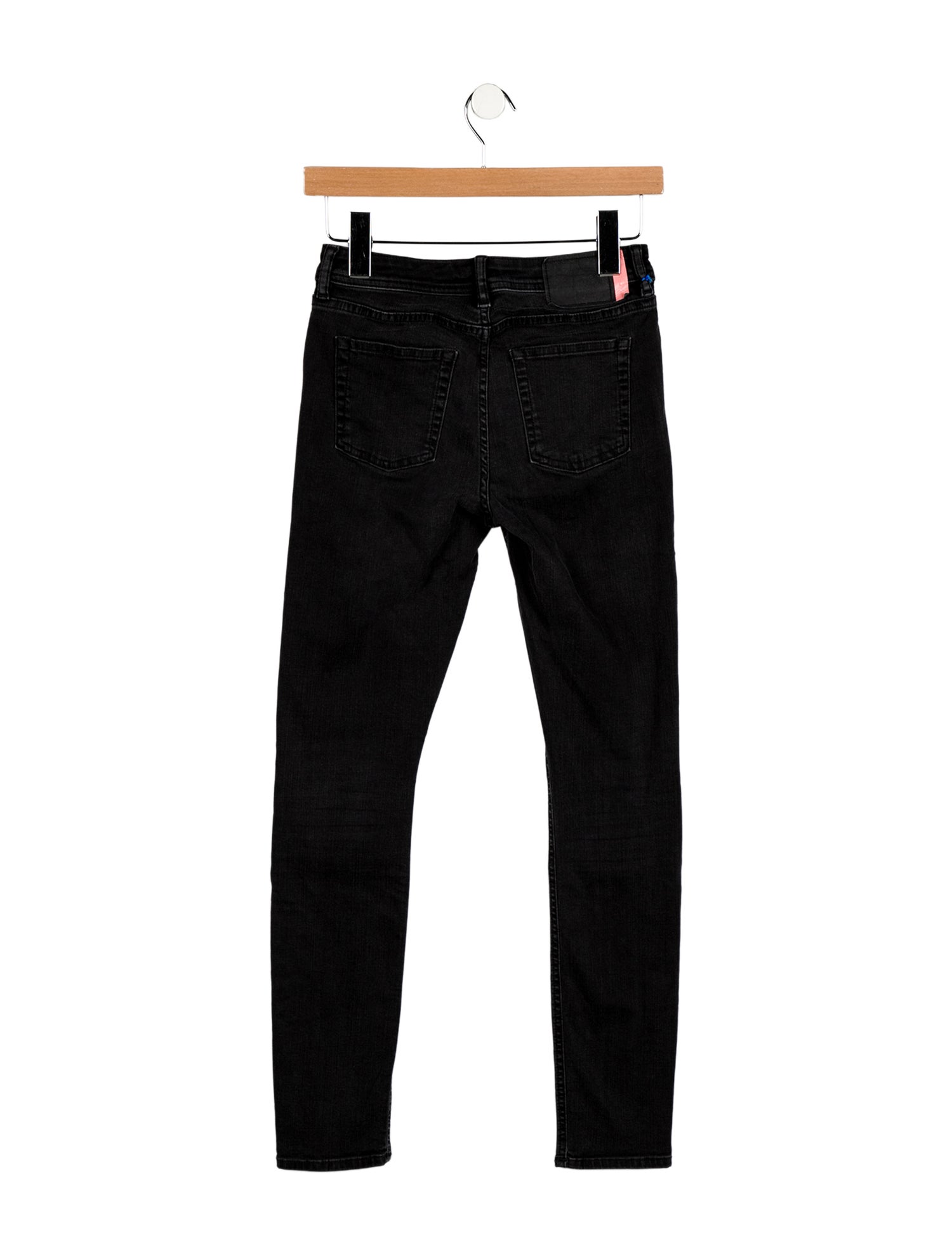 Acne Studios Blå Konst Mid-Rise Skinny Leg Jeans