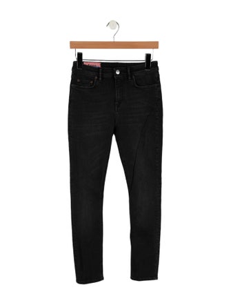 Acne Studios Blå Konst Mid-Rise Skinny Leg Jeans