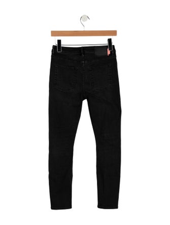 Acne Studios Blå Konst Mid-Rise Skinny Leg Jeans